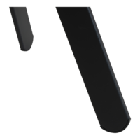 Outdoor Living - Bijzettafeltje Tiki zwart 55x46x28cm