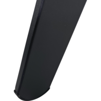 Outdoor Living - Bijzettafeltje Tiki zwart 55x46x28cm