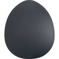 Outdoor Living - Bijzettafeltje Tiki zwart 55x46x28cm