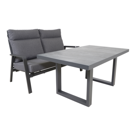 Outdoor Living -  Lounge tafel hoog Prato 2.0 Negro 140x85cm