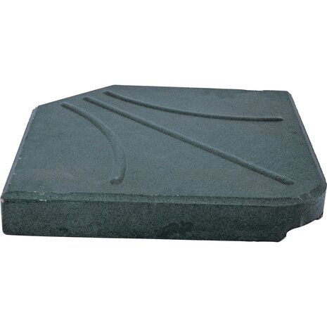Outdoor Living - Betonplaat vierkant voor zweefparasol - 25kg - zwart