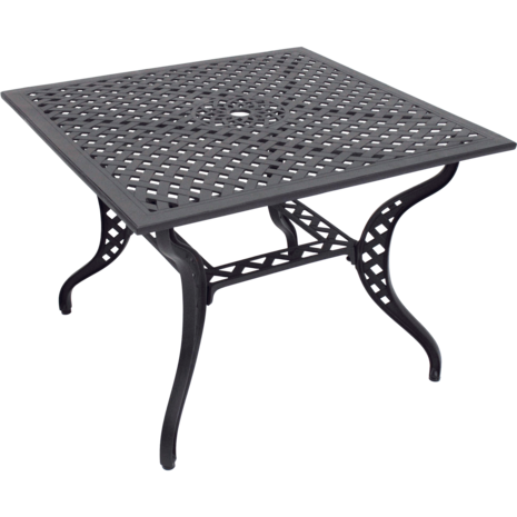 Outdoor Living - Vierkante tafel Trafalgar gietaluminium 100x100cm