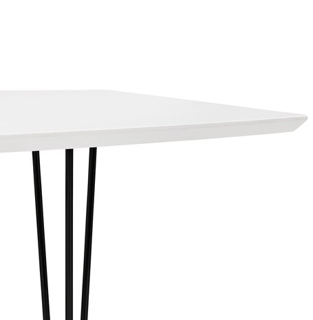 Maysun - Design Eettafel - STACY Wit Uitschuifbaar