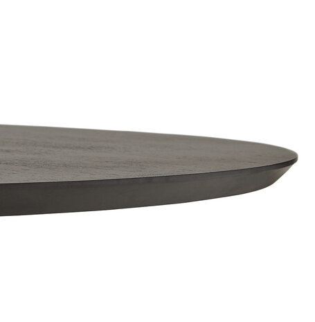 Maysun - Design Eettafel - PAREL Zwart &Oslash; 120cm