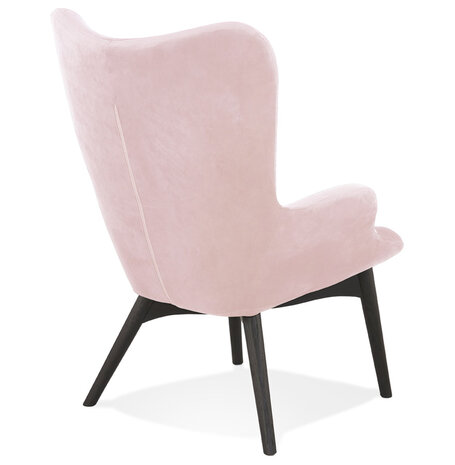 Maysun - Design Fauteuil - MELODIE Roze - Zwart