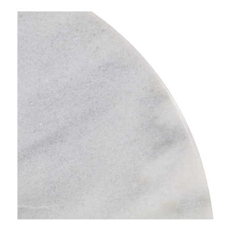 Outdoor Living - Bistrotafel met 60 cm rond marmer tafelblad kleur wit