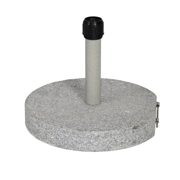 Outdoor Living - Parasolvoet rond graniet 30kg grijs