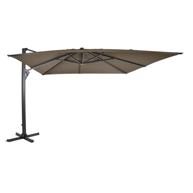 Outdoor Living - Zweefparasol Taurus taupe 3x4mtr