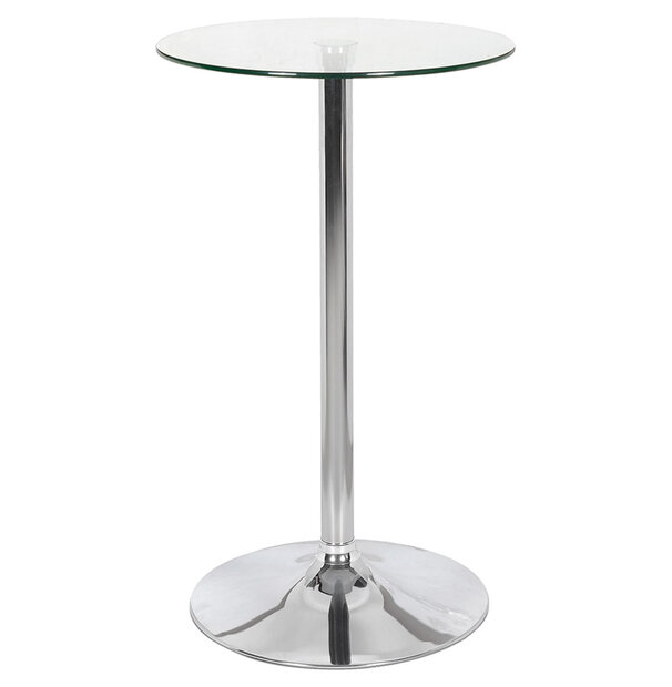 Maysun - Bartafel - LARS Glas - Chroom &Oslash;60x100cm