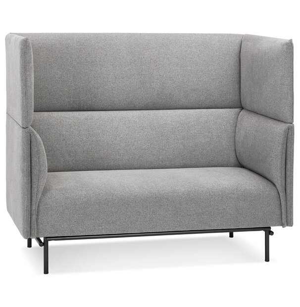 Maysun - Bank met hoge rugleuning - KUKI - Lichtgrijs 150x76x126,5 cm 