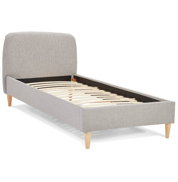 Maysun - 1 Persoons Bedframe DREAMS - Lichtgrijs 90X200cm