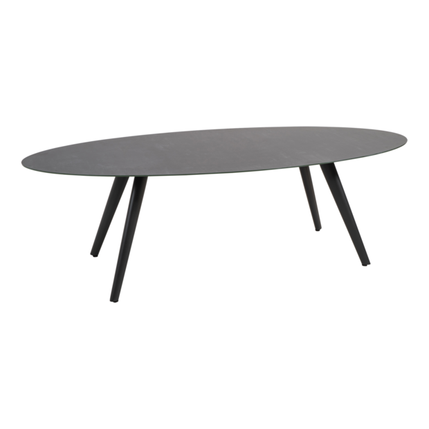 Outdoor Living - Tafel Mojito Ceramic Negro ovaal 240x110cm