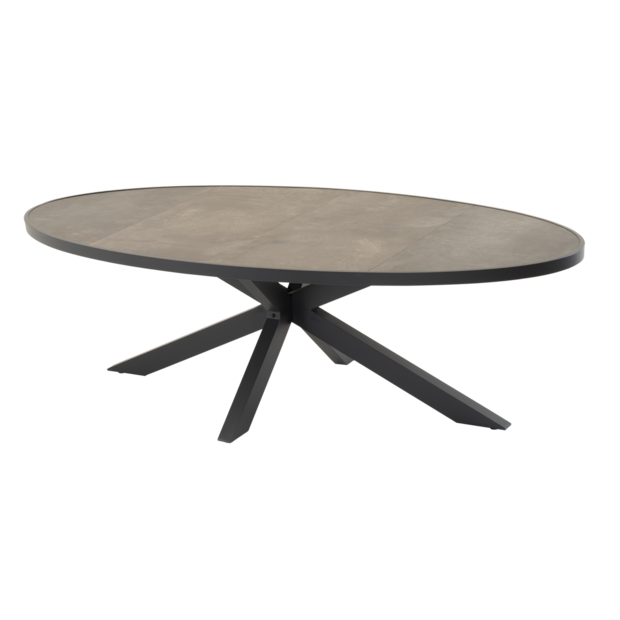 Outdoor Living - Tafel Murcia Negro ovaal 242x117cm