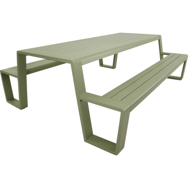 Outdoor Living &ndash; Picknickset Estilo zachtgroen 220 cm