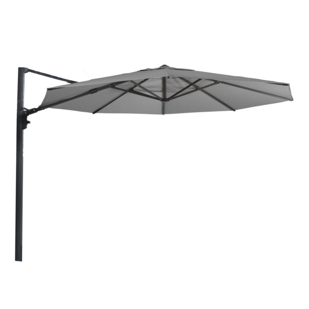 Outdoor Living &ndash; Zweefparasol Virgo Up grijs &Oslash;3,5mtr