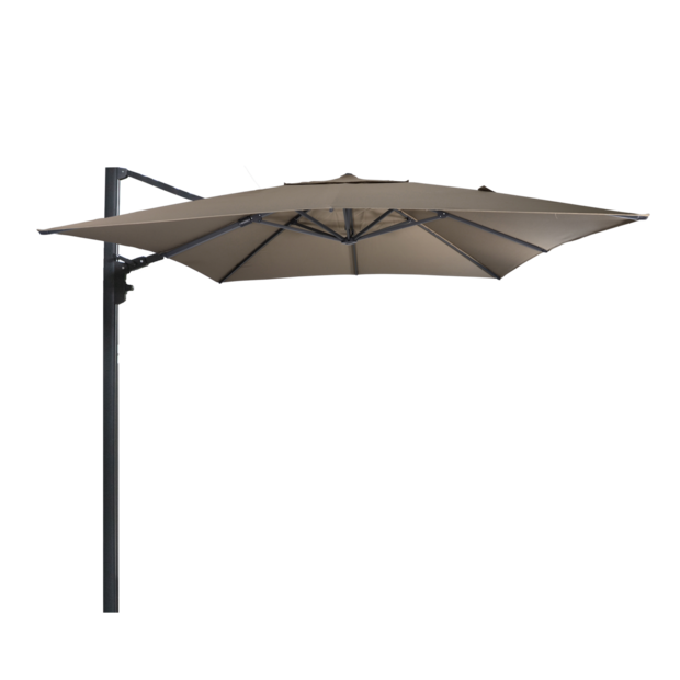 Outdoor Living - Zweefparasol Virgo Up taupe 3x3mtr