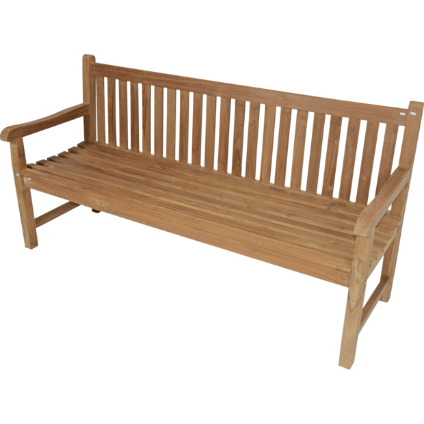 Outdoor Living - Tuinbank teak rechte rug 180cm