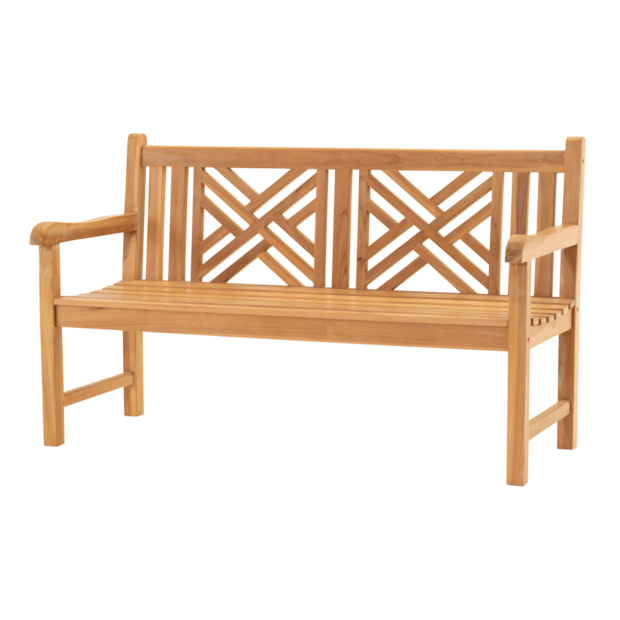Outdoor Living - Tuinbank teak Cross 150cm