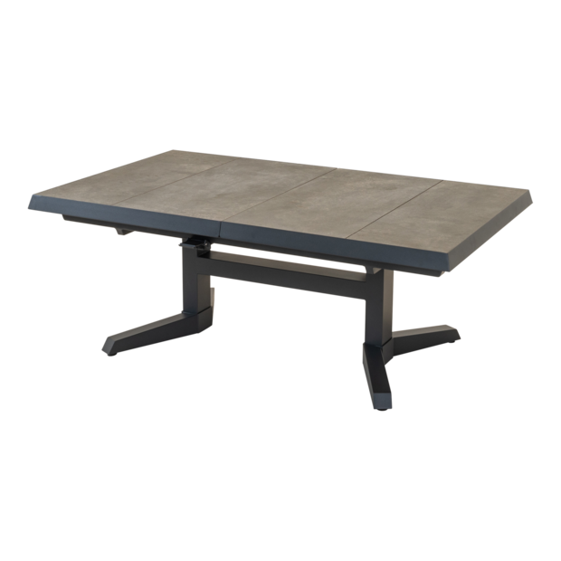 Outdoor Living -  Uittrektafel verstelbaar Murcia Negro 143183x88x5474cm