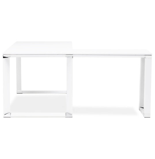Hoekbureau WARNER Wit 170x160x74cm
