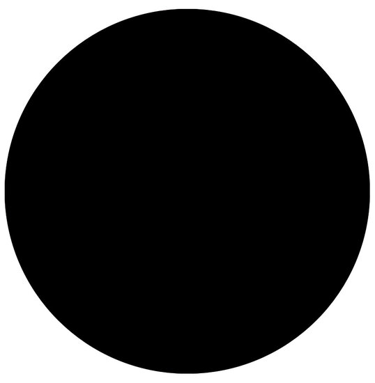 Maysun - Tafelblad - HORECA Rond Zwart 60x2cm