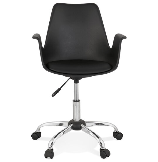Maysun - Bureaustoel - BERGEN Zwart - Chroom