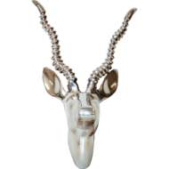 Wanddecoratie Gazelle alu 30x19x15cm