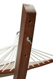 Boogvormige Hangmat XXL met houten frame en afneembaar doek