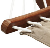 Boogvormige Hangmat XXL met houten frame en afneembaar doek
