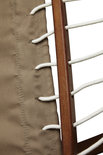Boogvormige Hangmat XXL met houten frame en afneembaar doek