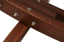 Boogvormige Hangmat XXL met houten frame en afneembaar doek