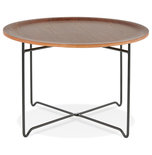 Salontafel MAREA Noot- Zwart