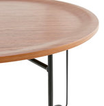 Salontafel MAREA Noot- Zwart