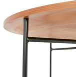 Salontafel MAREA Noot- Zwart