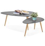 Salontafel GOSMI Donkergrijs