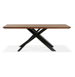 Eettafel ROYALTY Walnoot-Zwart