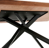 Eettafel ROYALTY Walnoot-Zwart