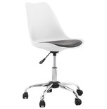 Bureaustoel EDEA Wit-Zwart