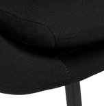 Design Stoel PARABOL Zwart-Zwart