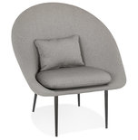 Design Stoel PARABOL Lichtgrijs-Zwart