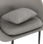 Design Stoel PARABOL Lichtgrijs-Zwart