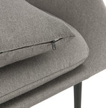 Design Stoel PARABOL Lichtgrijs-Zwart
