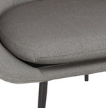 Design Stoel PARABOL Lichtgrijs-Zwart