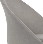 Design Stoel PARABOL Lichtgrijs-Zwart