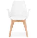 Design Stoel ALCAPONE Wit-Naturel