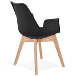 Design Stoel ALCAPONE Zwart-Naturel