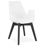 Design Stoel ALCAPONE Wit-Zwart