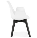 Design Stoel ALCAPONE Wit-Zwart