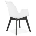 Design Stoel ALCAPONE Wit-Zwart