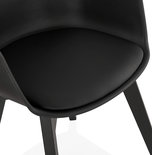 Design Stoel ALCAPONE Zwart-Zwart